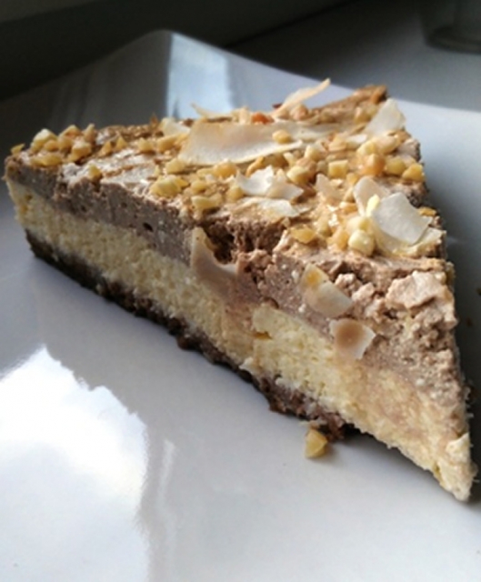 Kokosovo – čokoládový cheesecake  