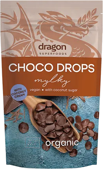 Choco drops mylky na prípravu čokolády BIO