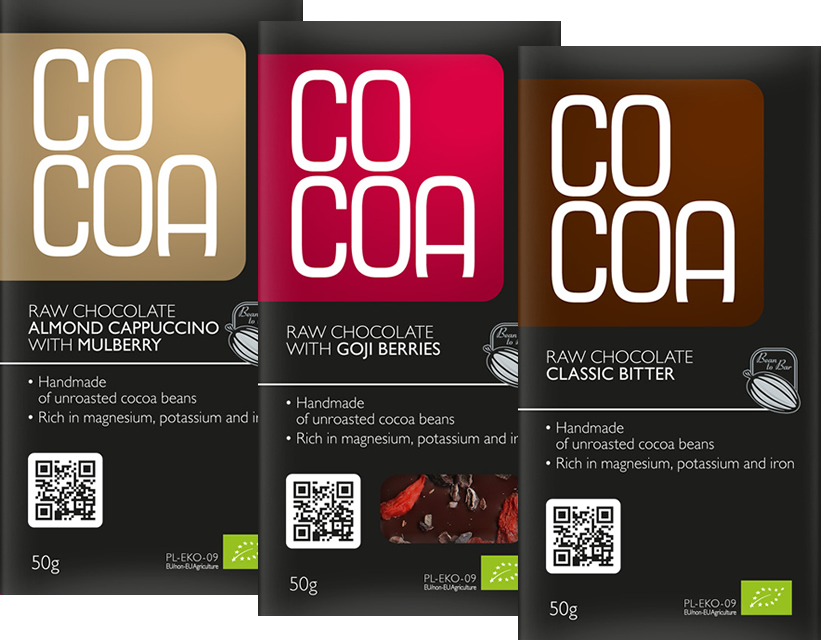 Čokoláda Cocoa BIO RAW