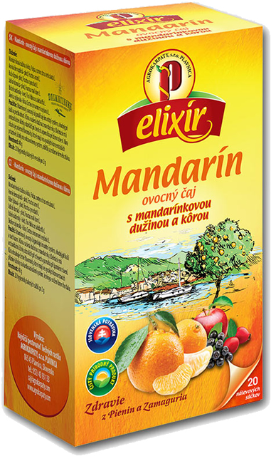 Mandarín - ovocný čaj s mandarínkovou dužinou a kôrou